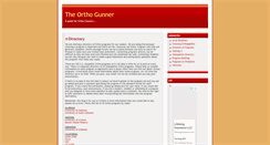 Desktop Screenshot of orthogunner.com